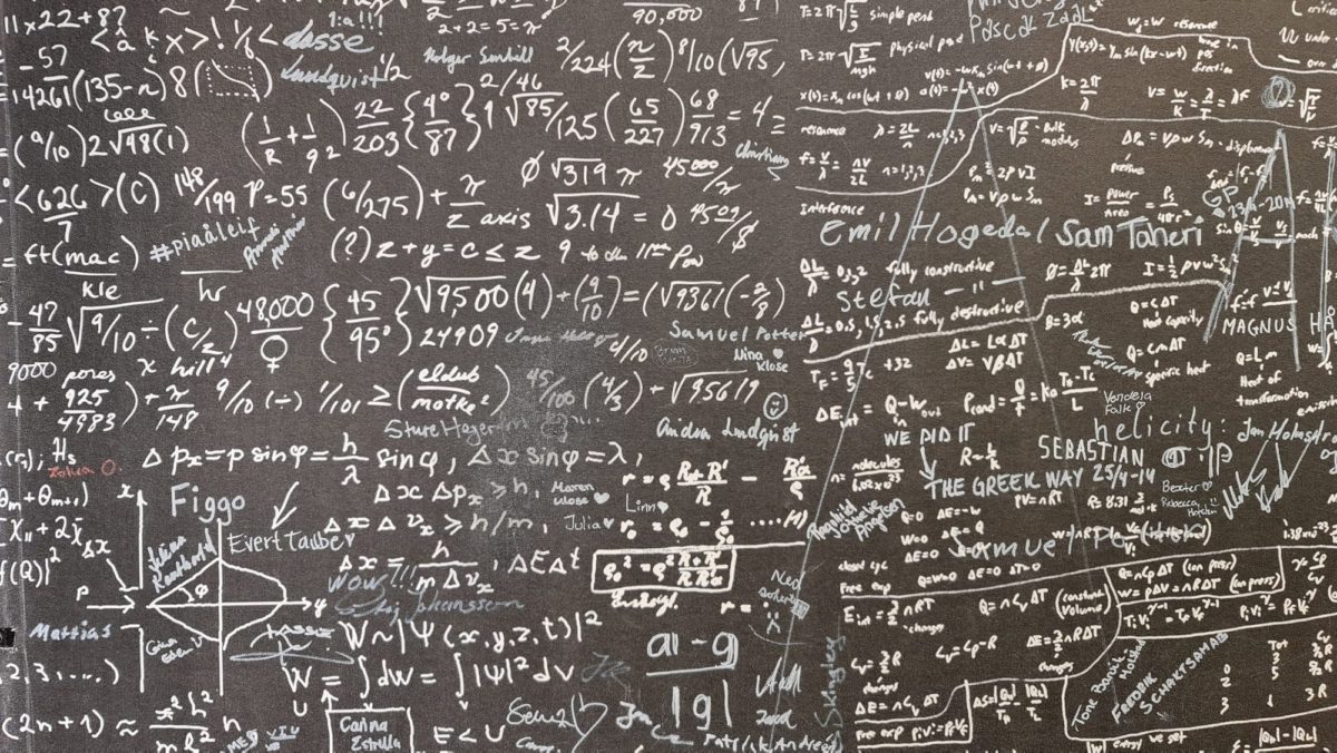 equation on blackboard