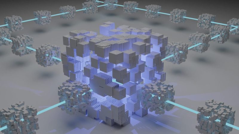 decentralized blocks illustration